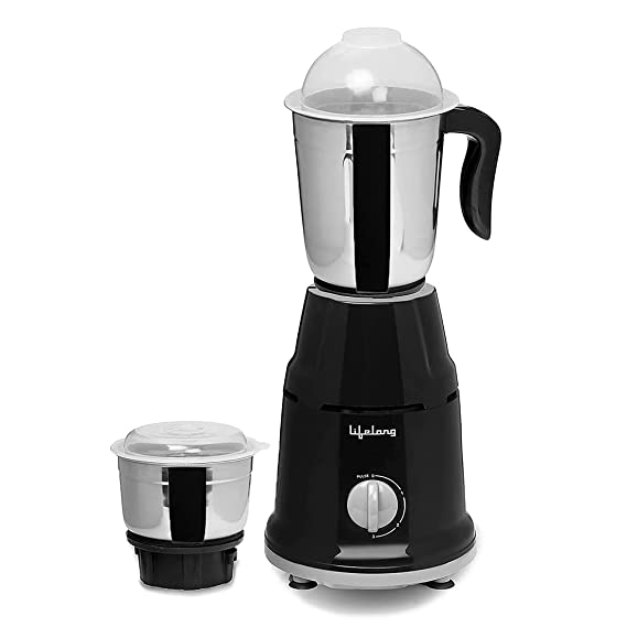 Picture of Lifelong LLMG93 500 Watt Duos Mixer Grinder (2 Jars, Black)